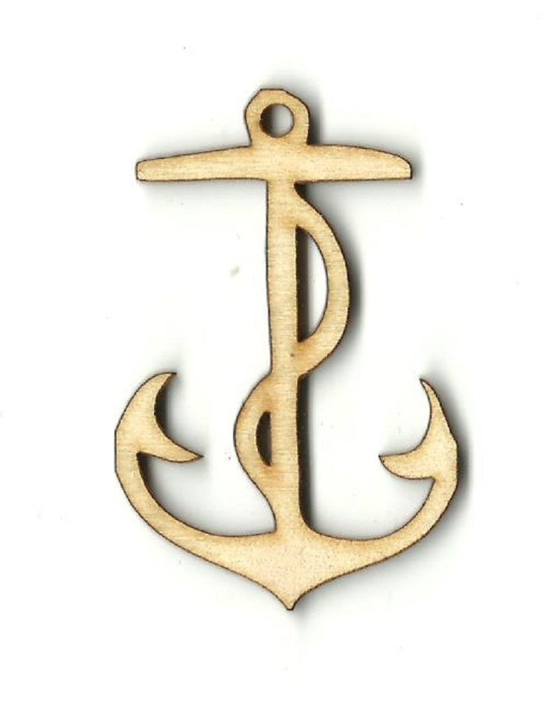 Anchor Laser Cut Unfinished Wood Shape Craft Supply ANC1 Etsy