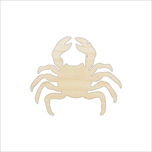 Crab - Laser Cut Out Unfinished Wood Craft Shape SEA167 Crab - Laser Cut Out Unfinished Wood Craft Shape SEA167