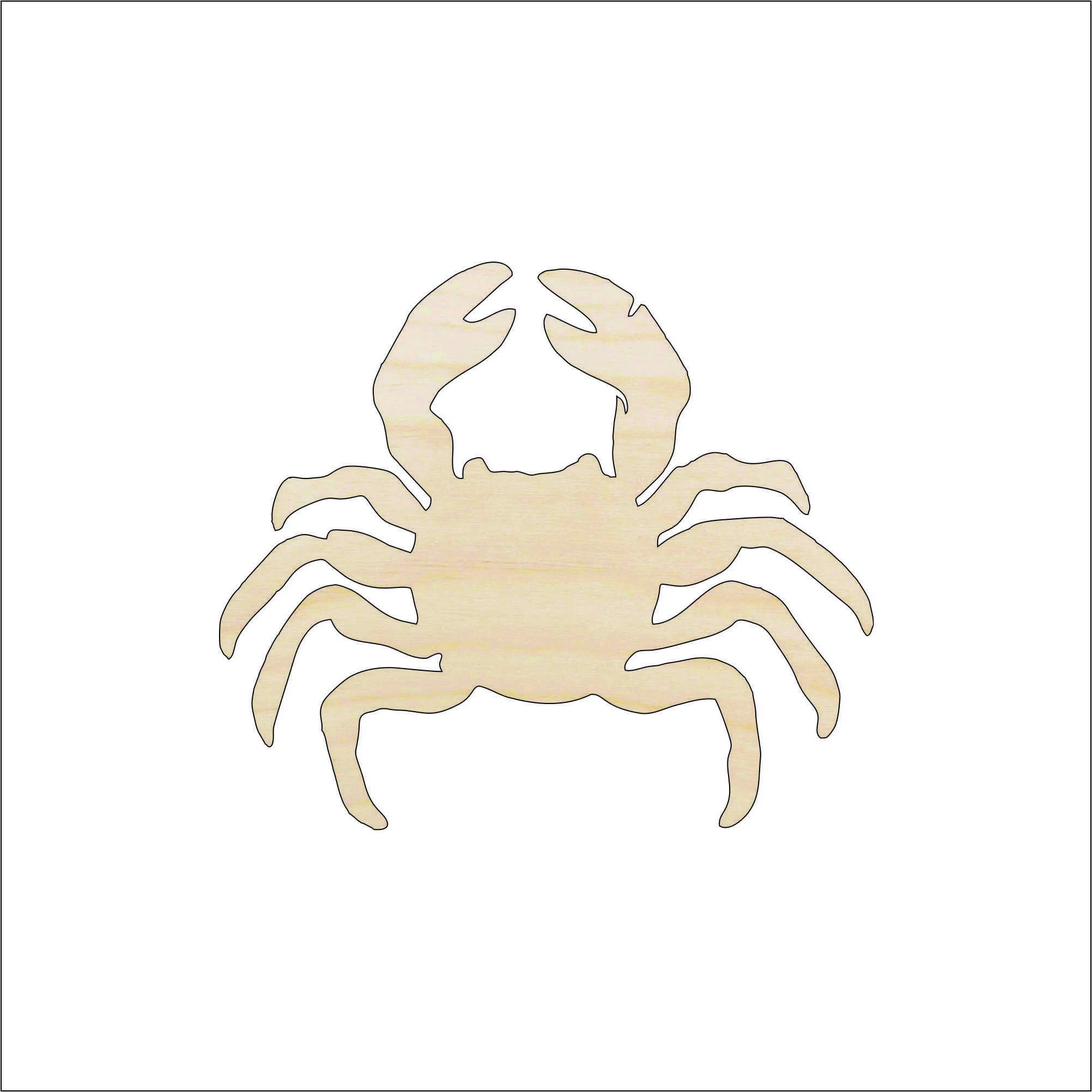Crab - Laser Cut Out Unfinished Wood Craft Shape SEA167 Crab - Laser Cut Out Unfinished Wood Craft Shape SEA167