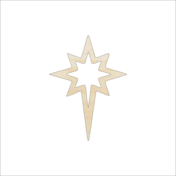 Star - Laser Cut Out Unfinished Wood Craft Shape SKY92 Star - Laser Cut Out Unfinished Wood Craft Shape SKY92