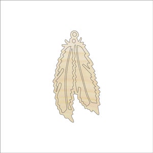 Bird Feather - Laser Cut Out Unfinished Wood Craft Shape XTR11 Bird Feather - Laser Cut Out Unfinished Wood Craft Shape XTR11