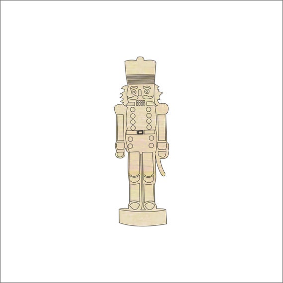 Nutcracker - Laser Cut Out Unfinished Wood Craft Shape XMS134 Nutcracker - Laser Cut Out Unfinished Wood Craft Shape XMS134