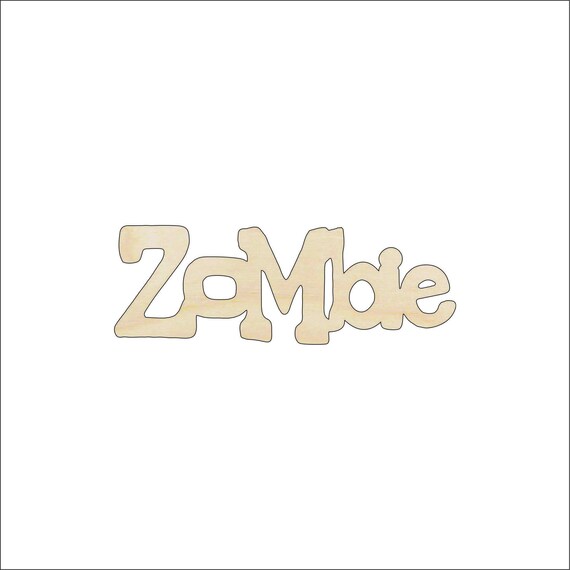 Word Zombie - Laser Cut Out Unfinished Wood Craft Shape MYTH35 Word Zombie - Laser Cut Out Unfinished Wood Craft Shape MYTH35