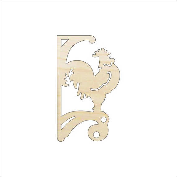 Shelf Bracket - Laser Cut Out Unfinished Wood Craft Shape SHLF7 Shelf Bracket - Laser Cut Out Unfinished Wood Craft Shape SHLF7