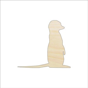 Meerkat - Laser Cut Out Unfinished Wood Craft Shape ANML32 Meerkat - Laser Cut Out Unfinished Wood Craft Shape ANML32
