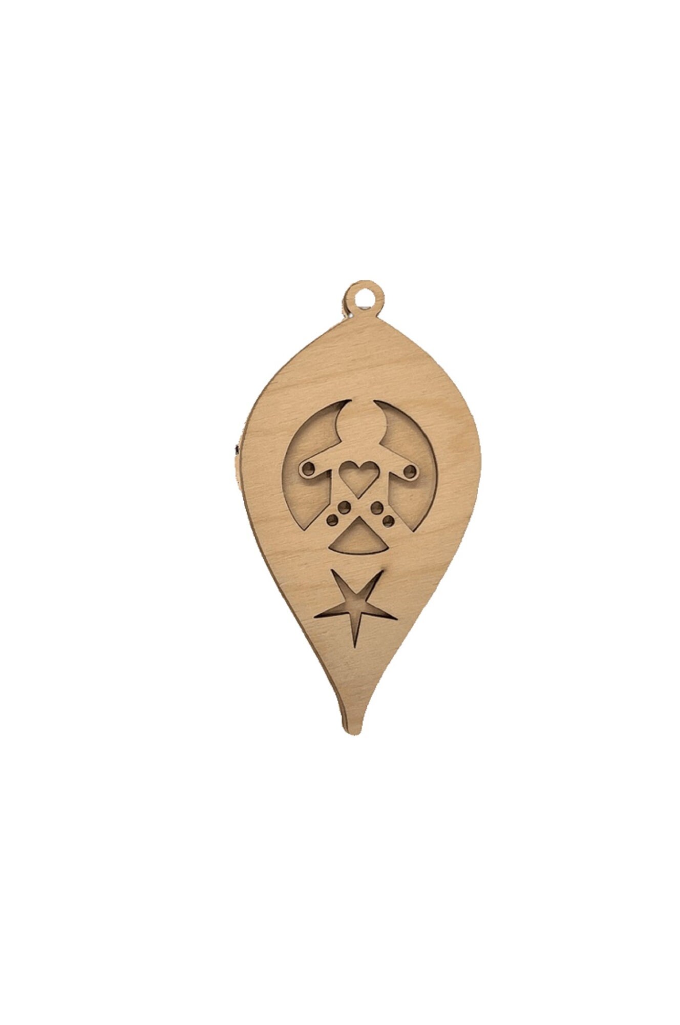 3D Ornament Gingerbread 2 Pieces Laser Cut Out Unfinished ORN115 3D Ornament Gingerbread 2 Pieces Laser Cut Out Unfinished ORN115