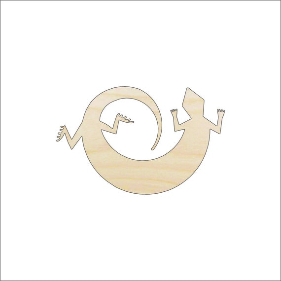 Lizard - Laser Cut Out Unfinished Wood Craft Shape REP56 Lizard - Laser Cut Out Unfinished Wood Craft Shape REP56