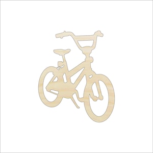 Bicycle - Laser Cut Out Unfinished Wood Craft Shape BIK16 Bicycle - Laser Cut Out Unfinished Wood Craft Shape BIK16