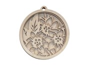3D Ornament Flower 3 Pieces Laser Cut Out Unfinished ORN19 3D Ornament Flower 3 Pieces Laser Cut Out Unfinished ORN19
