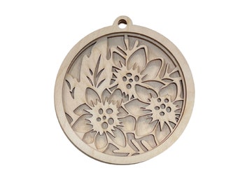 3D Ornament Star 3 Pieces Laser Cut Out Unfinished ORN6 3D Ornament Star 3 Pieces Laser Cut Out Unfinished ORN6