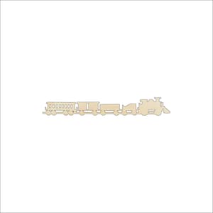 Train - Laser Cut Out Unfinished Wood Craft Shape TRN5 Train - Laser Cut Out Unfinished Wood Craft Shape TRN5