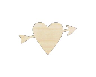 Heart - Laser Cut Out Unfinished Wood Craft Shape VAL20 Heart - Laser Cut Out Unfinished Wood Craft Shape VAL20