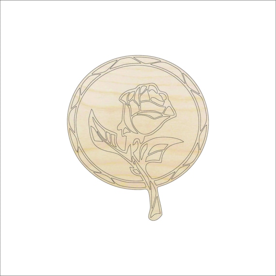 Design Flower - Laser Cut Out Unfinished Wood Craft Shape FLR4 Design Flower - Laser Cut Out Unfinished Wood Craft Shape FLR4