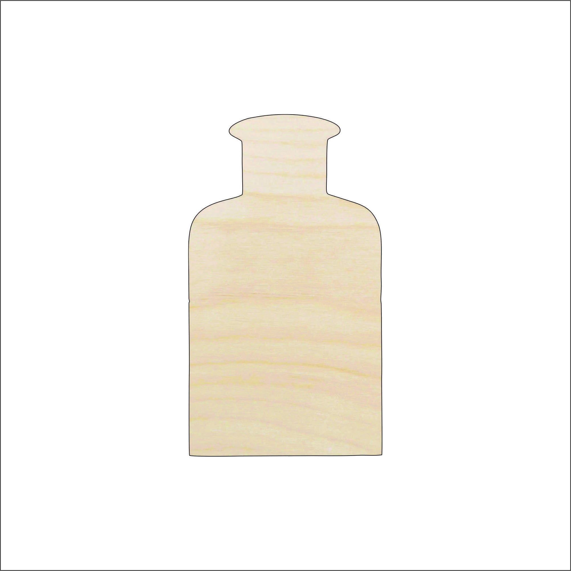 Food Bottle - Laser Cut Out Unfinished Wood Craft Shape FOD23 Food Bottle - Laser Cut Out Unfinished Wood Craft Shape FOD23