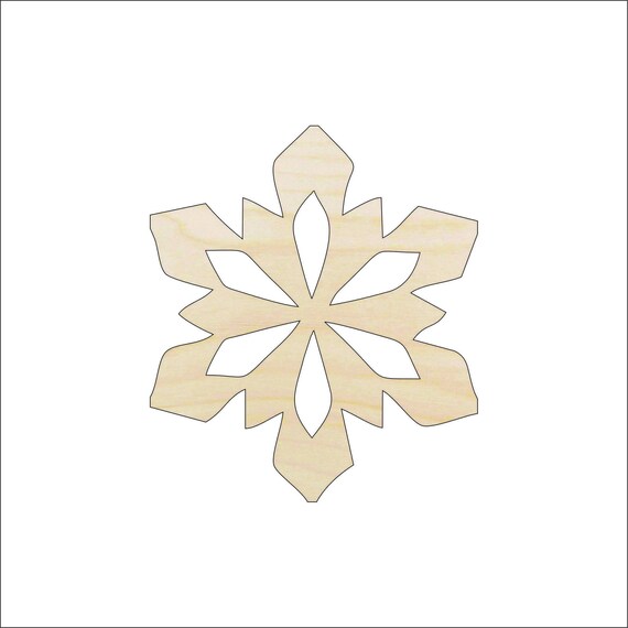 Snowflake - Laser Cut Out Unfinished Wood Craft Shape SNW64 Snowflake - Laser Cut Out Unfinished Wood Craft Shape SNW64
