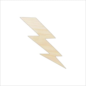 Sky Lightning Bolt - Laser Cut Out Unfinished Wood Craft Shape SKY28 Sky Lightning Bolt - Laser Cut Out Unfinished Wood Craft Shape SKY28