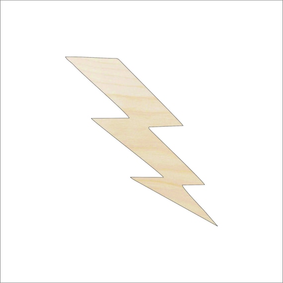 Sky Lightning Bolt - Laser Cut Out Unfinished Wood Craft Shape SKY28 Sky Lightning Bolt - Laser Cut Out Unfinished Wood Craft Shape SKY28