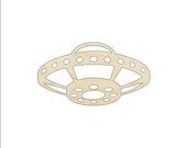 Space UFO - Laser Cut Out Unfinished Wood Craft Shape SPC38 Space UFO - Laser Cut Out Unfinished Wood Craft Shape SPC38