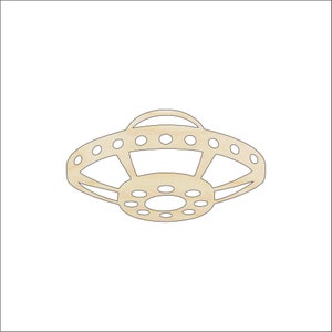 Space UFO - Laser Cut Out Unfinished Wood Craft Shape SPC38 Space UFO - Laser Cut Out Unfinished Wood Craft Shape SPC38