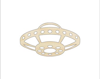 Space UFO - Laser Cut Out Unfinished Wood Craft Shape SPC59 Space UFO - Laser Cut Out Unfinished Wood Craft Shape SPC59