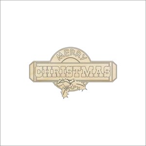 Sign Merry Christmas - Laser Cut Out Unfinished Wood Craft Shape XMS99 Sign Merry Christmas - Laser Cut Out Unfinished Wood Craft Shape XMS99