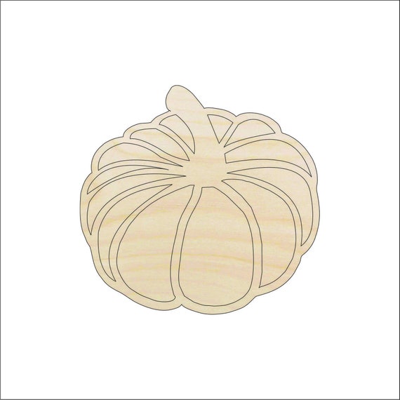 Pumpkin - Laser Cut Out Unfinished Wood Craft Shape FAL238 Pumpkin - Laser Cut Out Unfinished Wood Craft Shape FAL238
