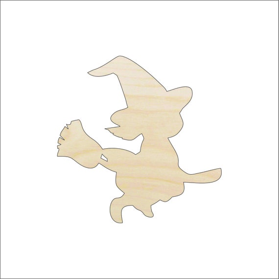 Witch - Laser Cut Out Unfinished Wood Craft Shape FAL173 Witch - Laser Cut Out Unfinished Wood Craft Shape FAL173