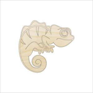 Lizard Chameleon - Laser Cut Out Unfinished Wood Craft Shape REP15 Lizard Chameleon - Laser Cut Out Unfinished Wood Craft Shape REP15