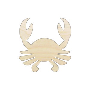 Crab - Laser Cut Out Unfinished Wood Craft Shape SEA4 Crab - Laser Cut Out Unfinished Wood Craft Shape SEA4