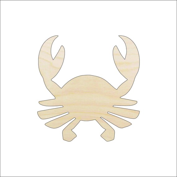 Crab - Laser Cut Out Unfinished Wood Craft Shape SEA3 Crab - Laser Cut Out Unfinished Wood Craft Shape SEA3