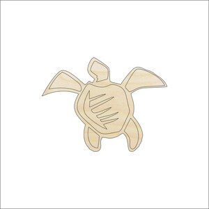 Sea Turtle - Laser Cut Out Unfinished Wood Craft Shape SEA72 Sea Turtle - Laser Cut Out Unfinished Wood Craft Shape SEA72
