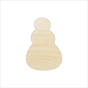 Snowman - Laser Cut Out Unfinished Wood Craft Shape XMS107 Snowman - Laser Cut Out Unfinished Wood Craft Shape XMS107