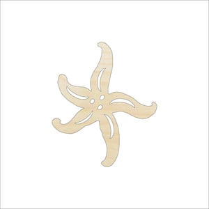 Starfish - Laser Cut Out Unfinished Wood Craft Shape SEA163 Starfish - Laser Cut Out Unfinished Wood Craft Shape SEA163