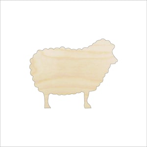 Sheep - Laser Cut Out Unfinished Wood Craft Shape SHP7 Sheep - Laser Cut Out Unfinished Wood Craft Shape SHP7