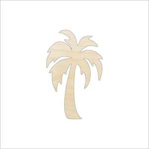 Tree Palm - Laser Cut Out Unfinished Wood Craft Shape TRE47 Tree Palm - Laser Cut Out Unfinished Wood Craft Shape TRE47