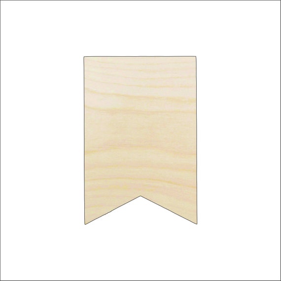 Banner - Laser Cut Out Unfinished Wood Craft Shape BNR22 Banner - Laser Cut Out Unfinished Wood Craft Shape BNR22
