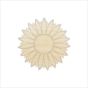 Flower - Laser Cut Out Unfinished Wood Craft Shape FLR21 Flower - Laser Cut Out Unfinished Wood Craft Shape FLR21