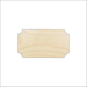 Plaque - Laser Cut Out Unfinished Wood Craft Shape BSC14 Plaque - Laser Cut Out Unfinished Wood Craft Shape BSC14