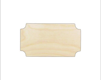 Plaque - Laser Cut Out Unfinished Wood Craft Shape BSC14 Plaque - Laser Cut Out Unfinished Wood Craft Shape BSC14