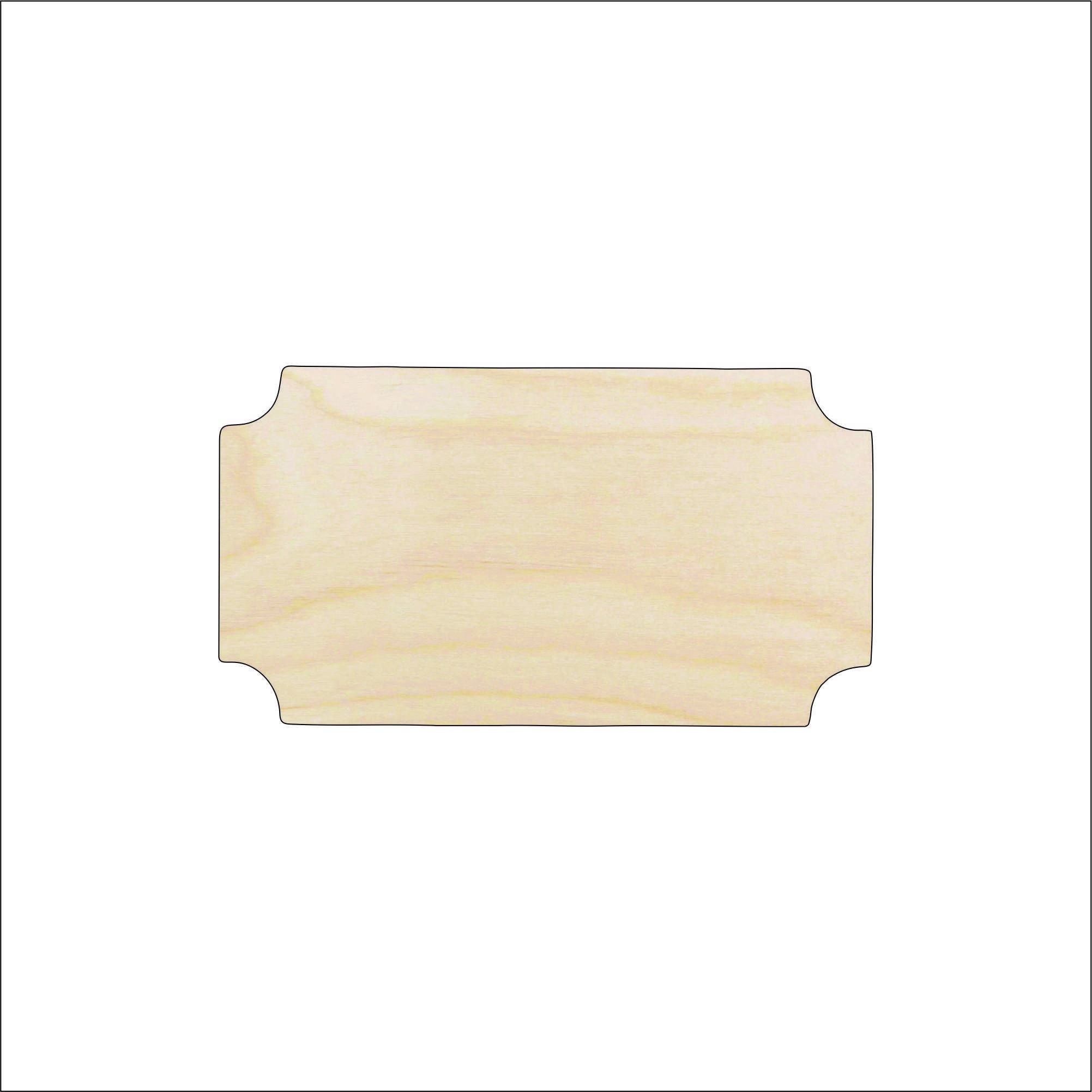 Plaque - Laser Cut Out Unfinished Wood Craft Shape BSC14 Plaque - Laser Cut Out Unfinished Wood Craft Shape BSC14