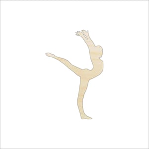 Sport Gymnastics - Laser Cut Out Unfinished Wood Craft Shape SPT127 Sport Gymnastics - Laser Cut Out Unfinished Wood Craft Shape SPT127