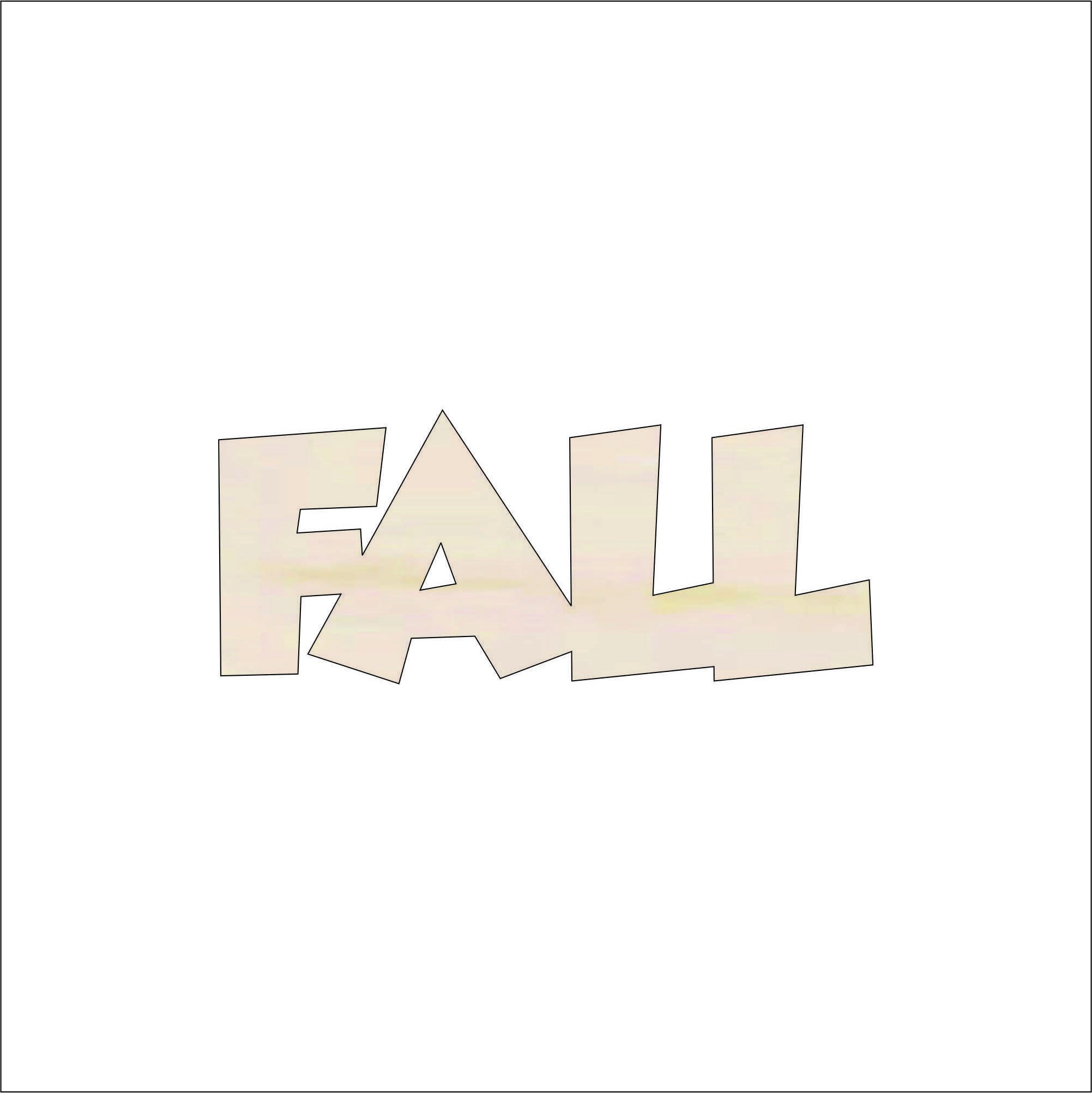 Word Fall - Laser Cut Out Unfinished Wood Craft Shape WRD94 Word Fall - Laser Cut Out Unfinished Wood Craft Shape WRD94