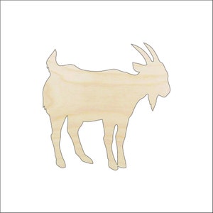 Goat - Laser Cut Out Unfinished Wood Craft Shape SHP12 Goat - Laser Cut Out Unfinished Wood Craft Shape SHP12