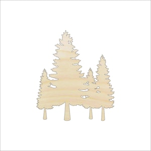 Tree - Laser Cut Out Unfinished Wood Craft Shape TRE26 Tree - Laser Cut Out Unfinished Wood Craft Shape TRE26