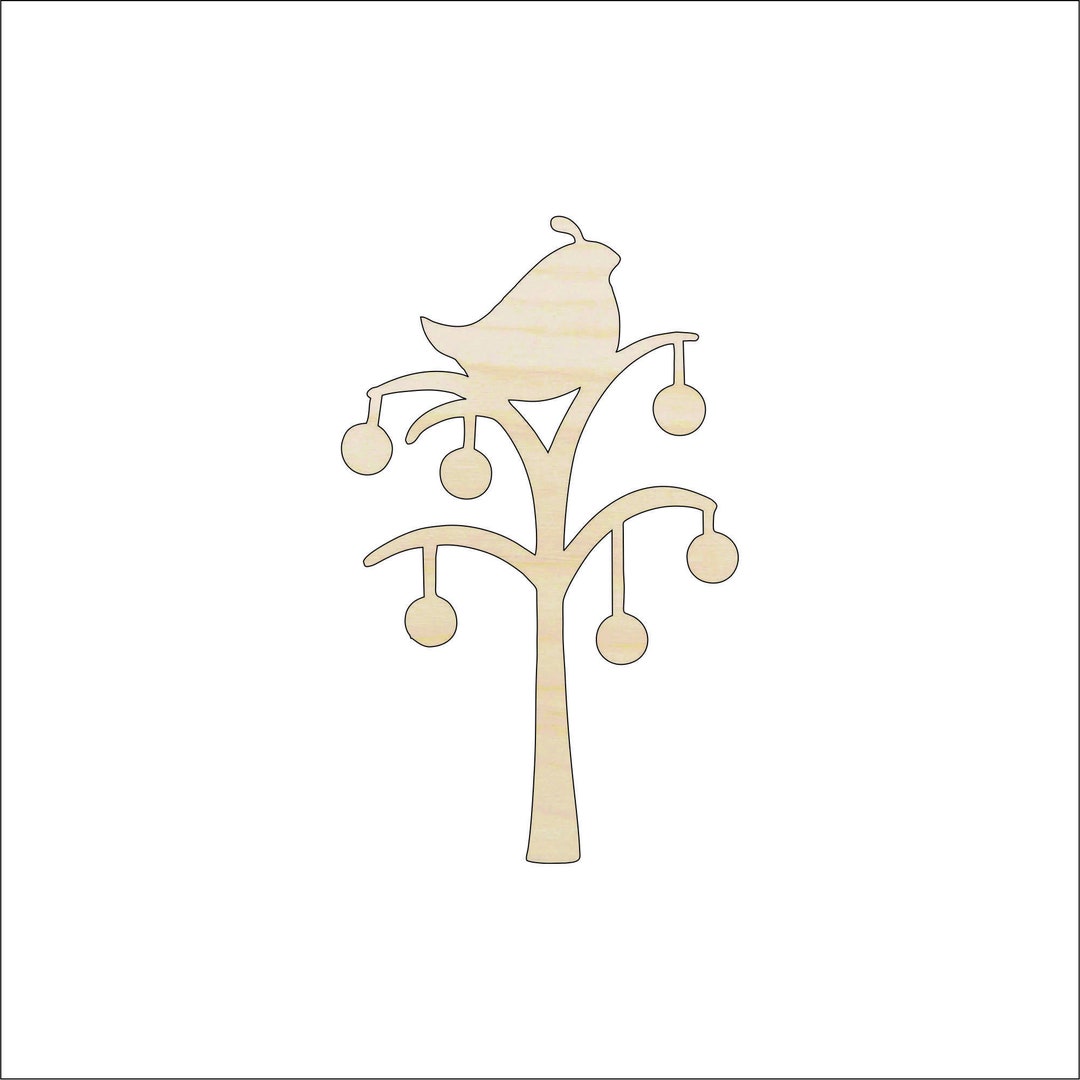 Bird Partridge - Laser Cut Out Unfinished Wood Craft Shape XMS150 Bird Partridge - Laser Cut Out Unfinished Wood Craft Shape XMS150