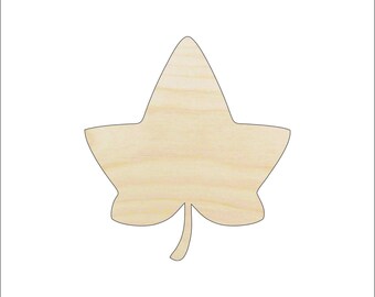 Leaf - Laser Cut Out Unfinished Wood Craft Shape LEF19 Leaf - Laser Cut Out Unfinished Wood Craft Shape LEF19