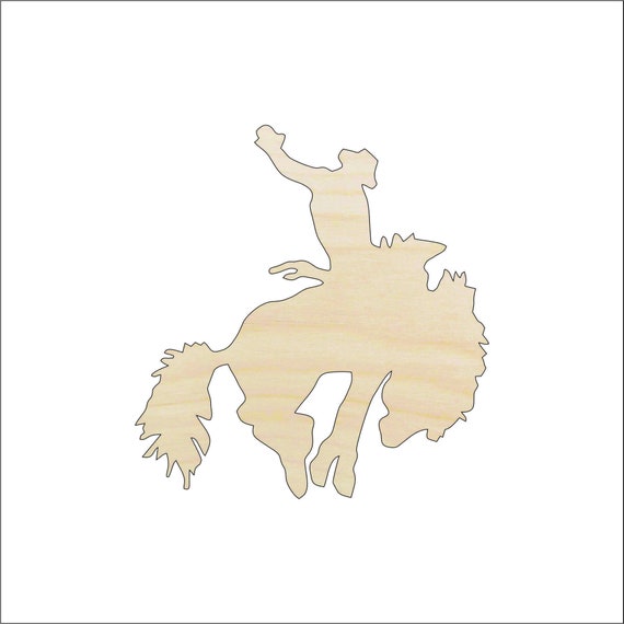 Cowboy - Laser Cut Out Unfinished Wood Craft Shape HRS14 Cowboy - Laser Cut Out Unfinished Wood Craft Shape HRS14