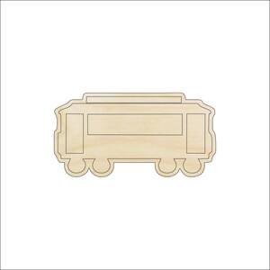Train - Laser Cut Out Unfinished Wood Craft Shape TRN2 Train - Laser Cut Out Unfinished Wood Craft Shape TRN2