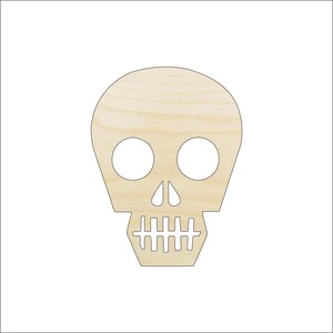 Skull - Laser Cut Out Unfinished Wood Craft Shape SKL30 Skull - Laser Cut Out Unfinished Wood Craft Shape SKL30