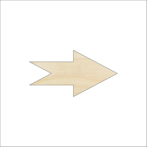 Arrow - Laser Cut Out Unfinished Wood Craft Shape ARW9 Arrow - Laser Cut Out Unfinished Wood Craft Shape ARW9